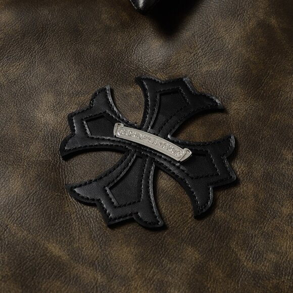 Chrome Hearts Baseball Flight Leather Jacket - Picture 8 of 14